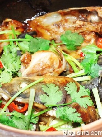 Raw Fish Head in Casserole recipe