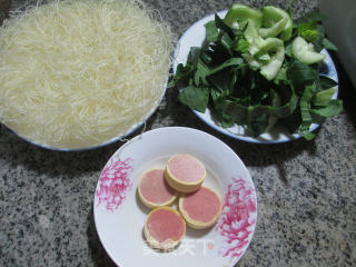 Rice Noodles with Pork Sausage and Vegetables recipe