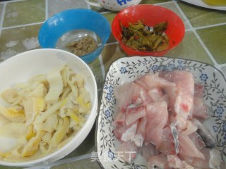 Fresh Bamboo Shoots and Pickled Fish recipe