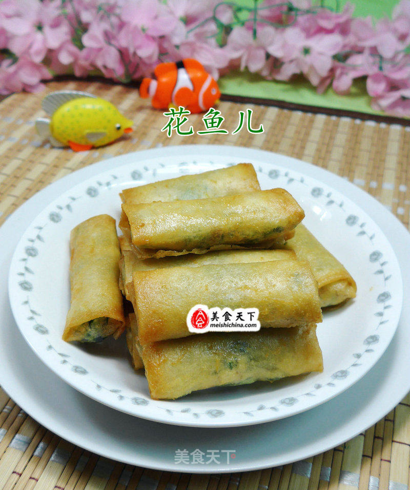 Spring Rolls with Savory Wormwood Stuffing recipe