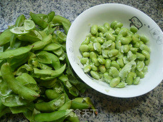 Fried Crab with Edamame recipe