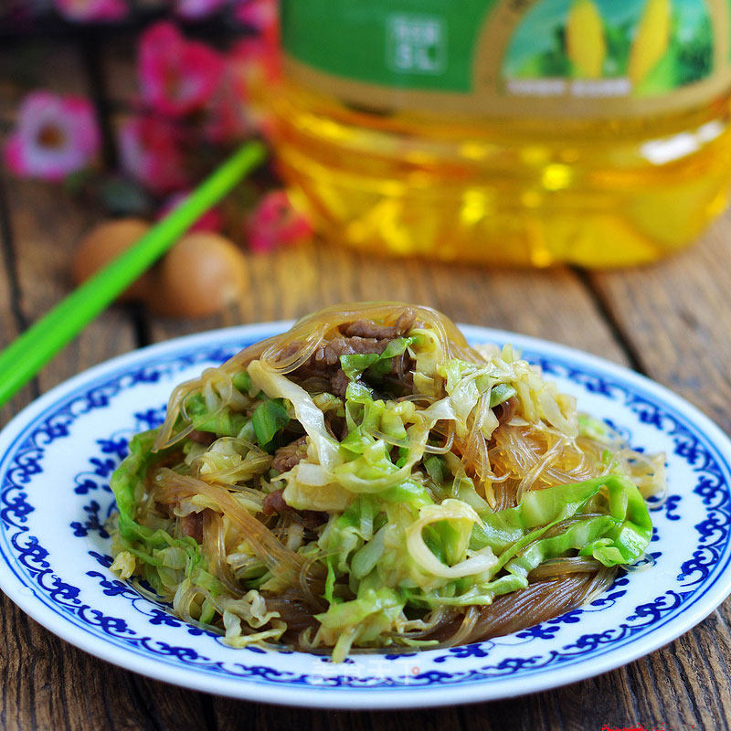 Stir-fried Vermicelli with Cabbage recipe