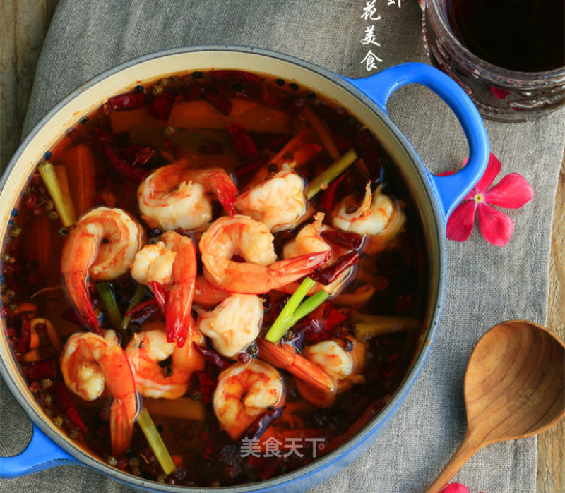 Spicy and Enjoyable 【boiled Shrimp】 recipe