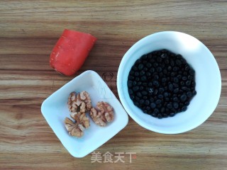 Carrot Black Bean Walnut Soy Milk recipe
