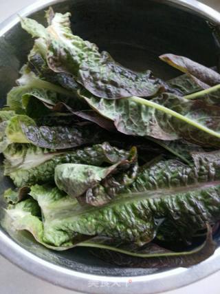 Canned Tempeh Fish Mixed with Lettuce Leaves recipe