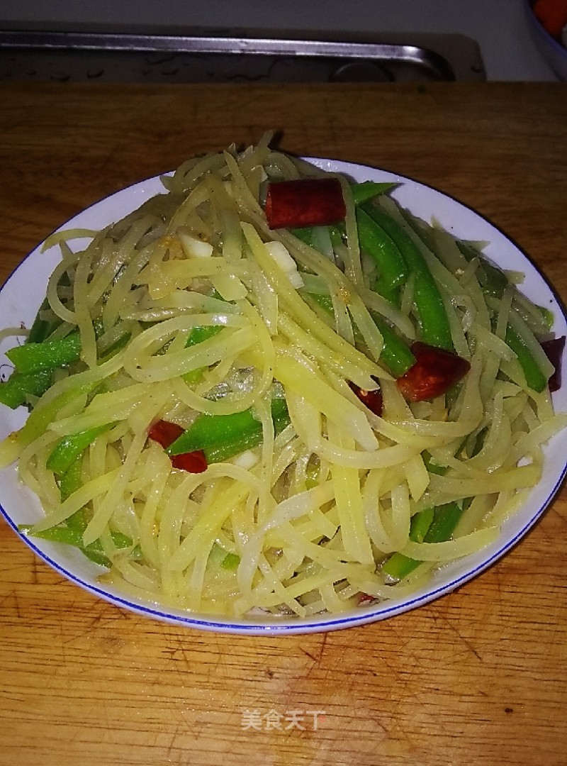 Green Pepper and Potato Shreds recipe