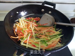 Vegetarian Stir-fried Three Silk recipe