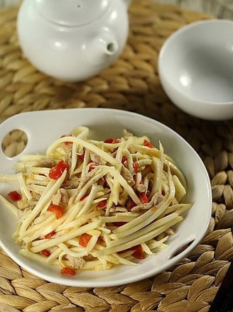 Stir-fried Shredded Pork with Chopped Pepper and Rice recipe