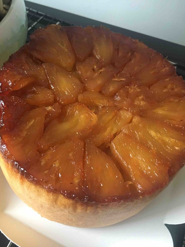 Caramel Pineapple Inverted Cake recipe