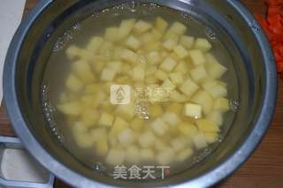 Stir-fried Three Diced Minced Meat recipe