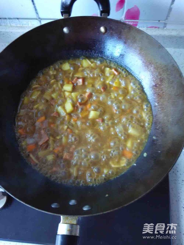 Curry Potato Rice Bowl recipe