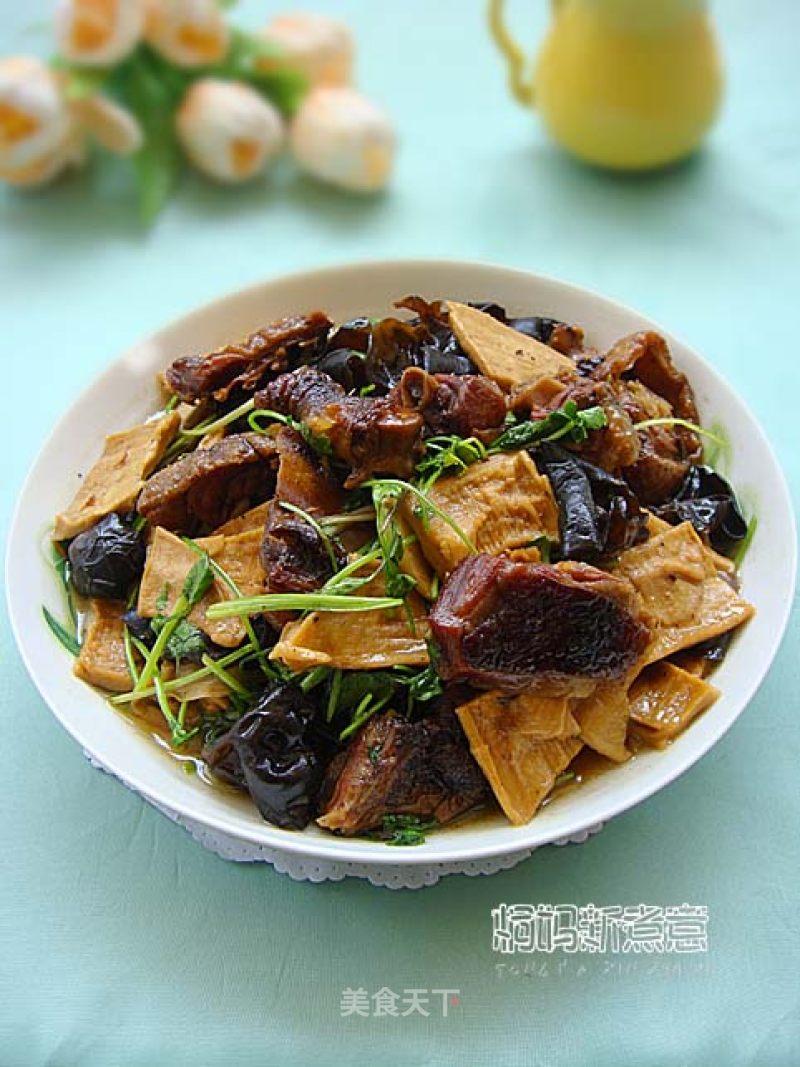 Braised Cured Duck with Bamboo Shoots recipe