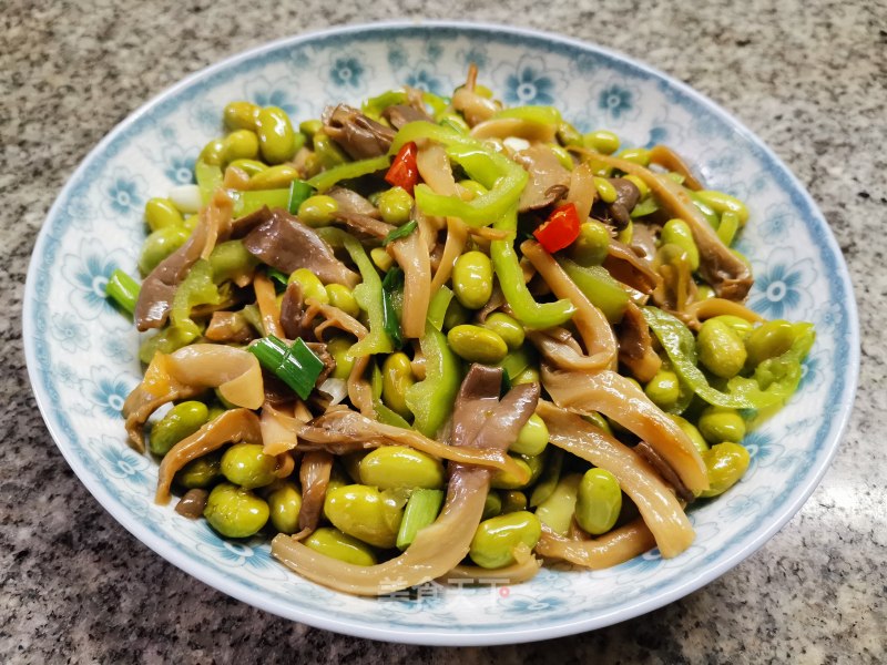 Mushroom Roasted Edamame recipe