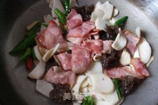 Pleurotus Eryngii with Bacon recipe