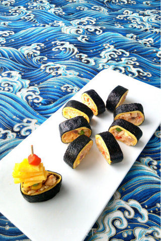 Omurice Sushi Roll recipe