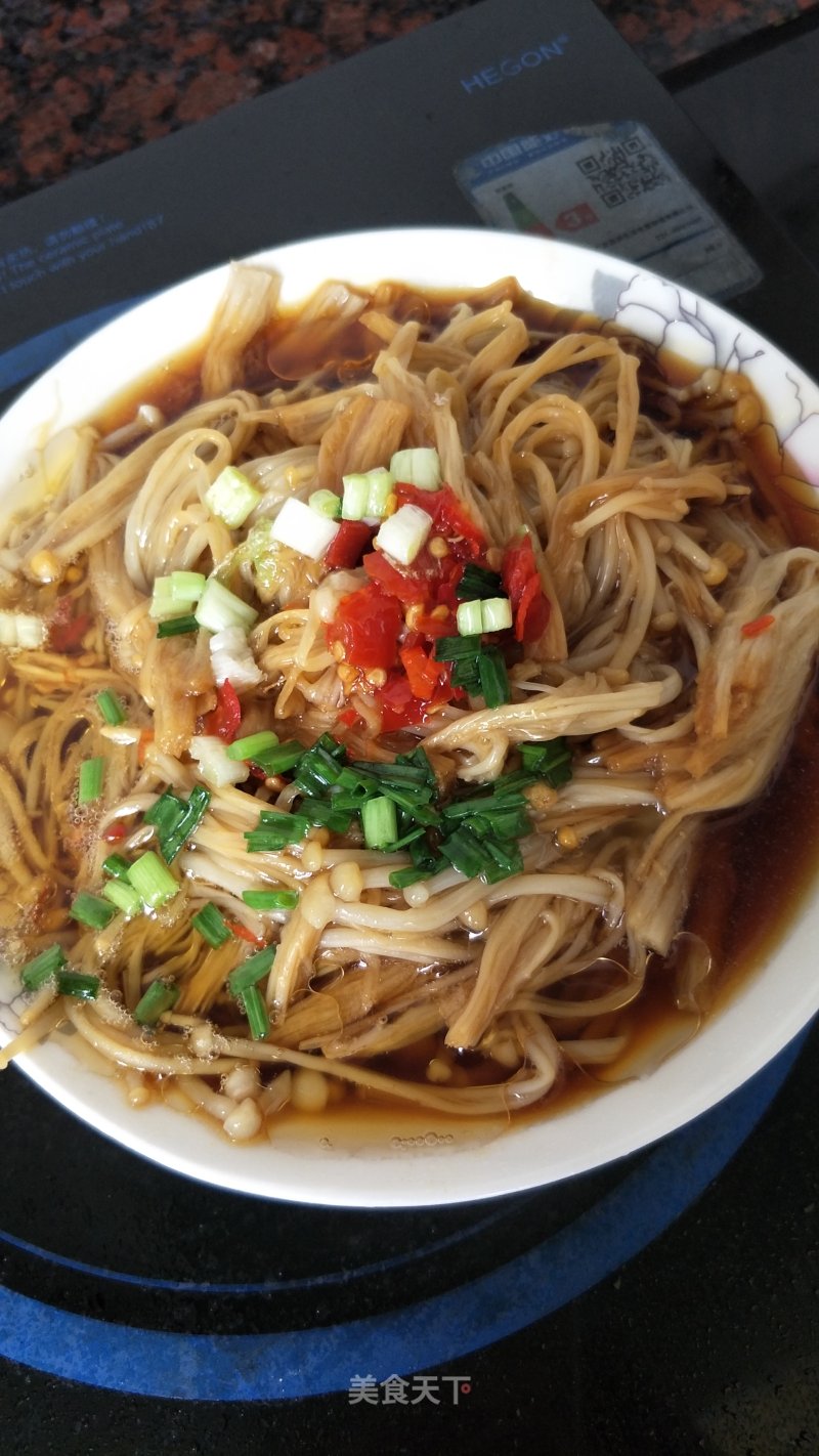 Steamed Enoki Mushroom recipe