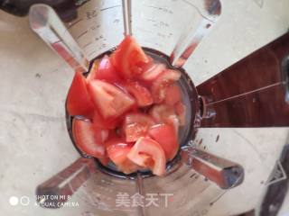 Enoki Mushroom Tofu Tomato Soup recipe