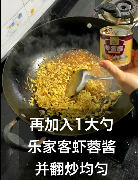 Stir-fried Soybean Sprouts with Its Delicious Licking Plate recipe