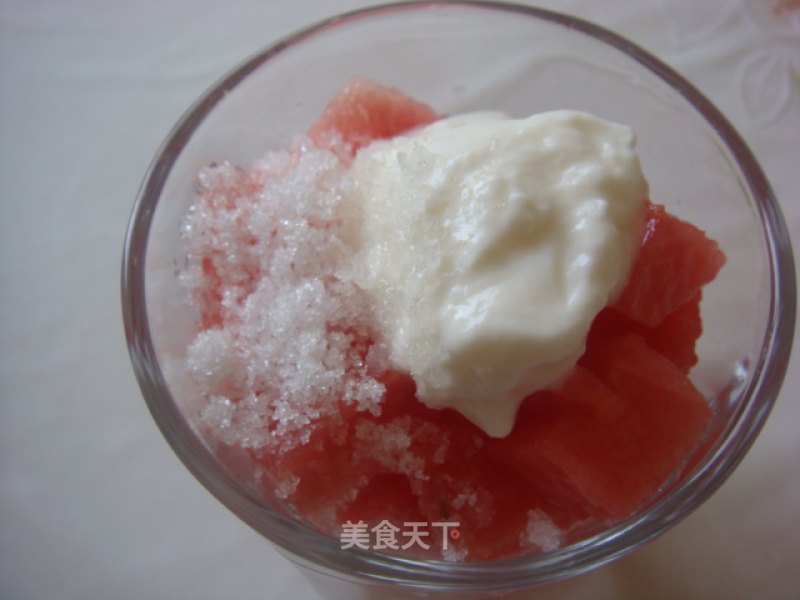 Watermelon Falls in Love with Yogurt-------children’s Favorite Summer Fruit Salad recipe