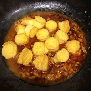 Japanese Tofu with Minced Meat (home Cooking with Rice) recipe