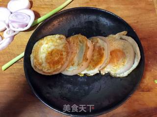 Sweet and Sour Egg with Onion Rings recipe