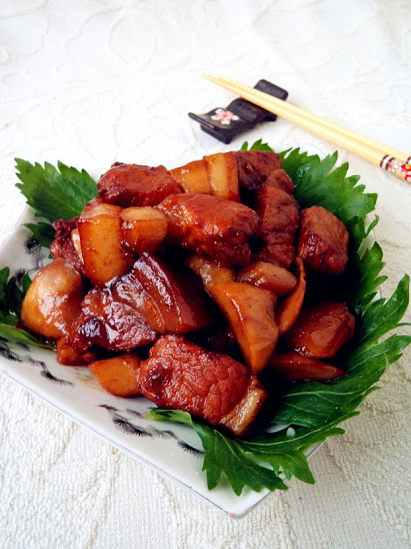 Pleurotus Eryngii Roasted Pork recipe