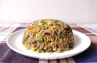 Fried Rice with Olive Vegetable and Egg recipe