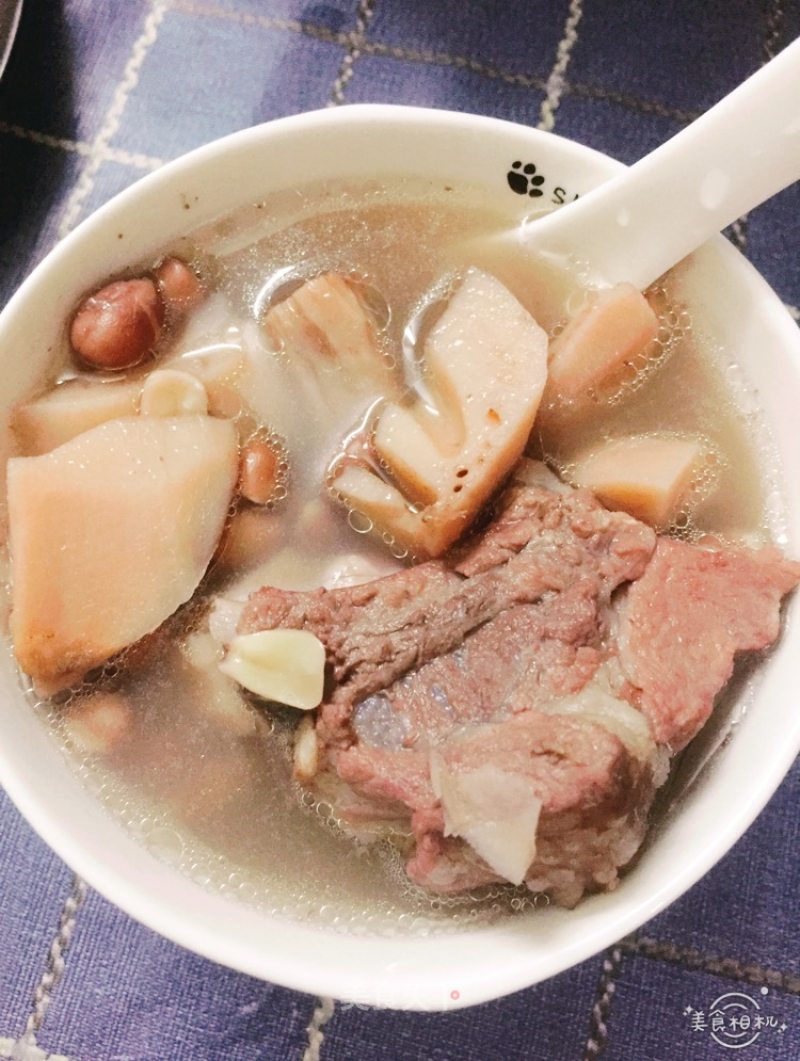 Pork Ribs, Lotus Root and Peanut Soup recipe