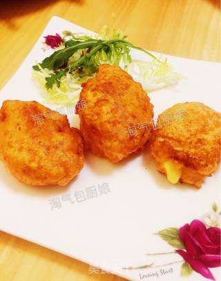 Cheese Fried Shrimp Cakes recipe