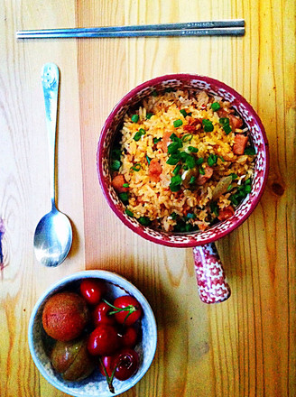 Kimchi Ham and Egg Fried Rice recipe