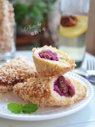Guangdong Purple Sweet Potato Bread Corner recipe