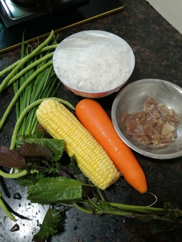 Simple Ingredients, Delicious~~ Fried Rice with Mixed Vegetables recipe