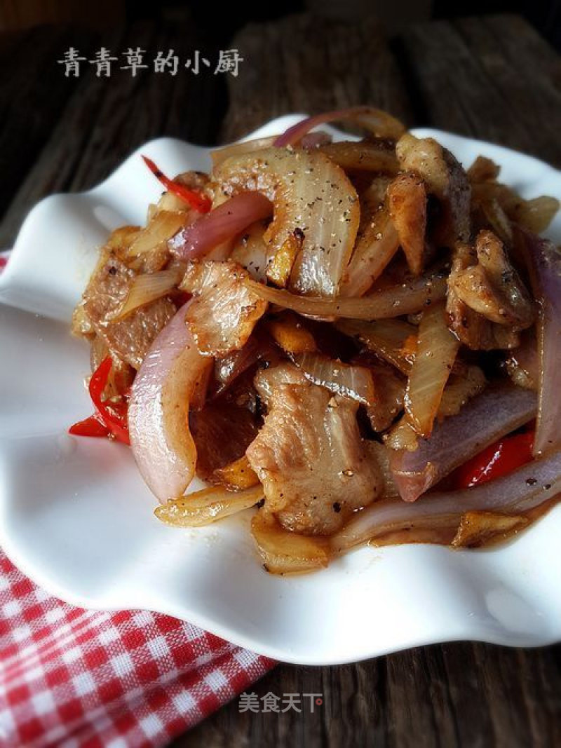 Black Pepper Pork Slices recipe