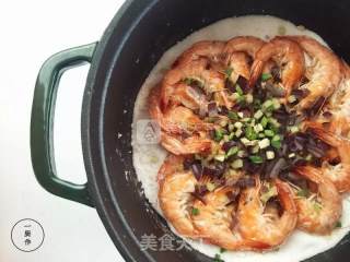 Salt-baked Prawns Made in A Cast Iron Pot Version recipe