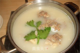 Milky Beef Bone Calcium Soup recipe