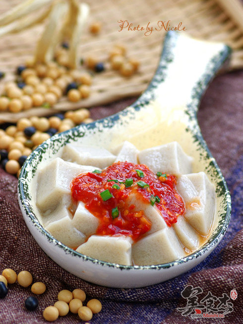 Soft Tofu with Garlic Chili Sauce recipe