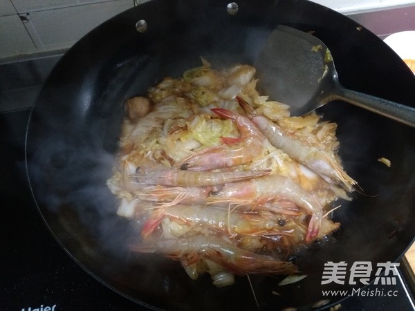 Braised Cabbage with Shrimp recipe