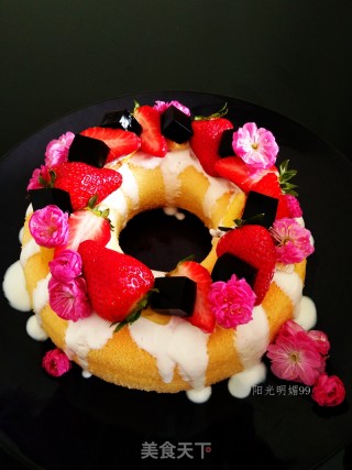 #四session Baking Contest and is Love Eat Festival#cherry Chiffon Cake [6 Inches] recipe
