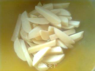 Potato Stew with Purple Beans recipe