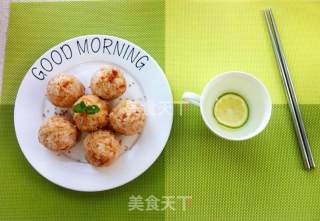 Pork Floss Sesame Rice Ball recipe