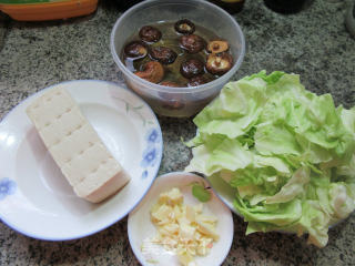 Stir-fried Thousand Page Tofu with Mushrooms and Cabbage recipe