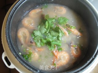 Mushroom and Shrimp Porridge recipe