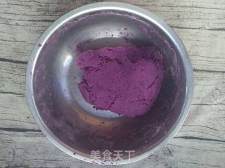 Purple Potato Bean Paste Ball recipe