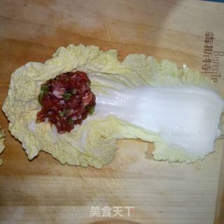 Steamed Cabbage Roulade recipe