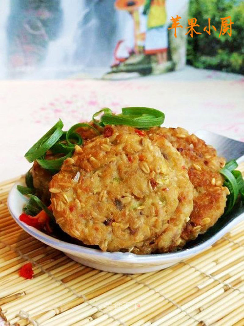 Oatmeal and Seasonal Vegetable Spanish Mackerel Cakes recipe