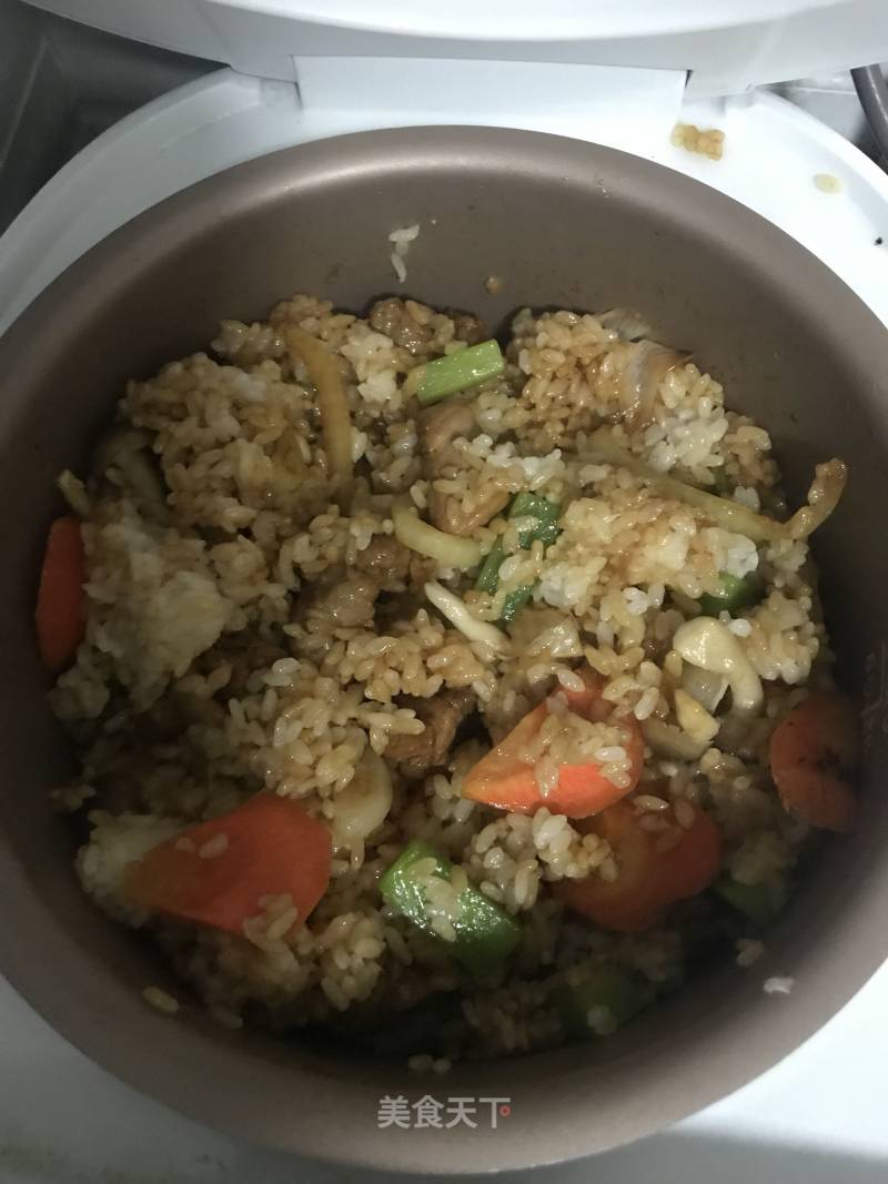 Claypot Rice with Assorted Vegetable Ribs recipe