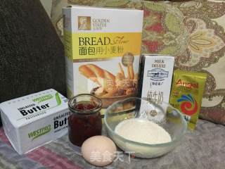 #aca烤明星大赛#jam and Soft Croissant Small Bread Meal Bag recipe