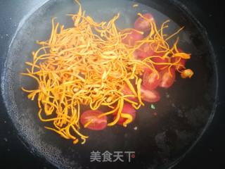 Longxu Noodles with Cordyceps Flower Ham Clear Soup recipe