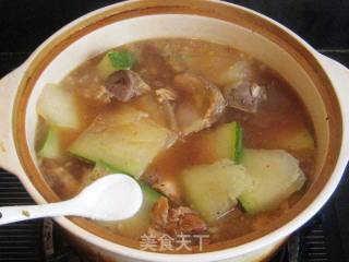 Pork Big Bone Red Soup with Winter Melon recipe