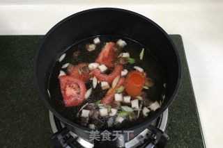 Tomato Mushroom Noodle Soup recipe